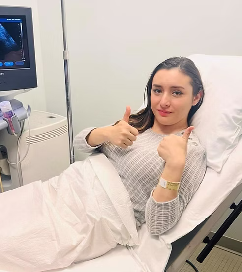 Surrogate at a medical check-up